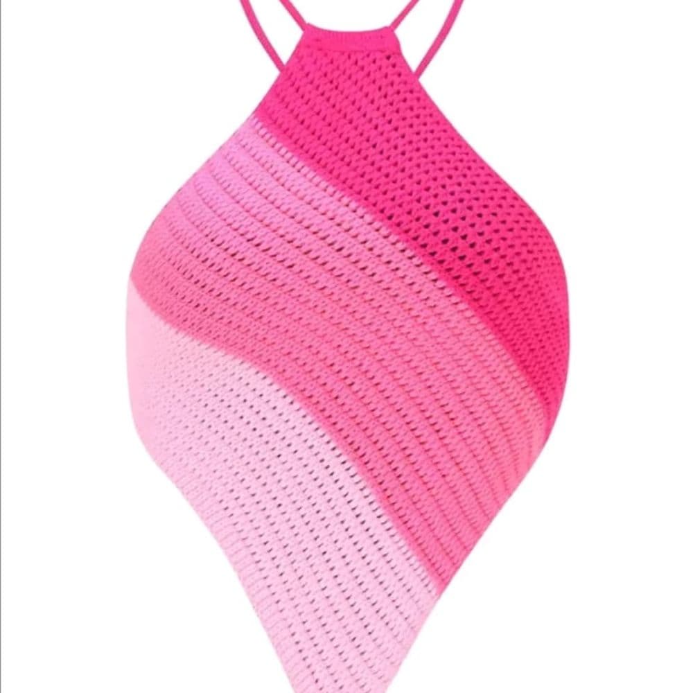 TOP TEJIDO ROSA TALLE G