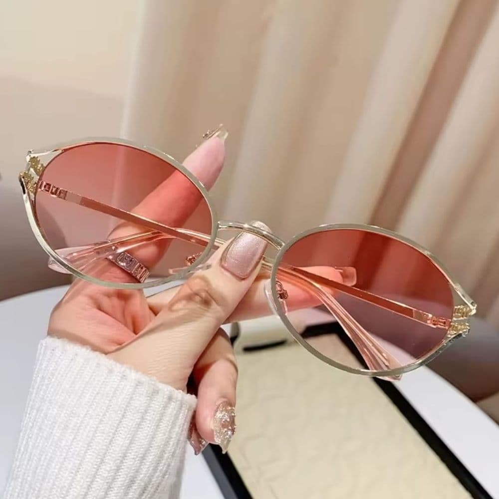 LENTES DE SOL MIU PINK Y DORADO