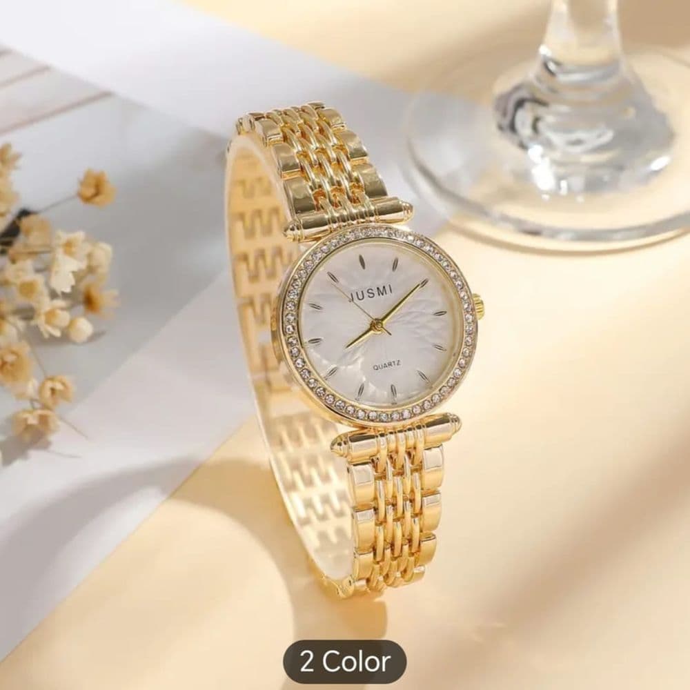 RELOJ JUSMI DORADO