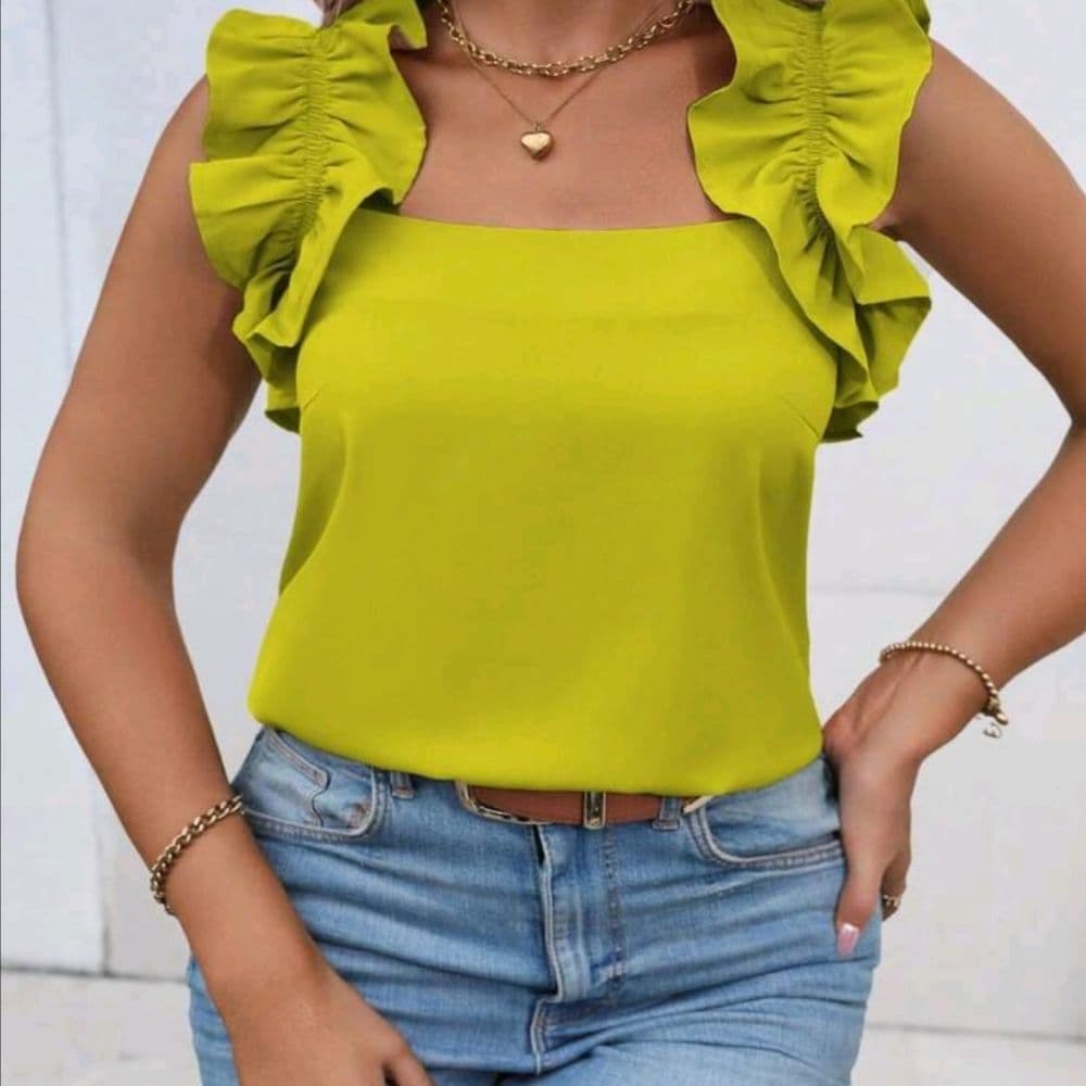 BLUSA VERDE LIMA TALLE 2XL
