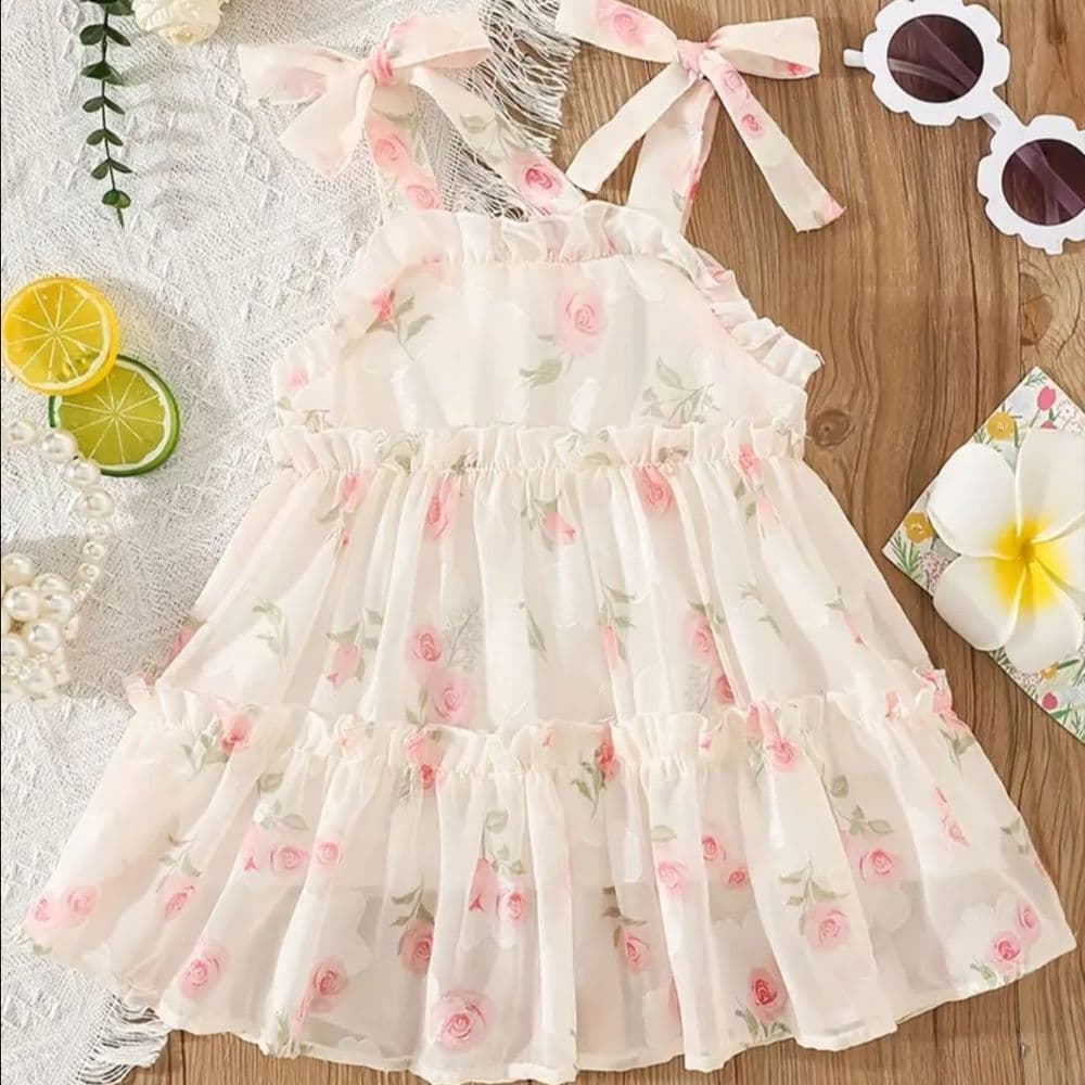 VESTIDITO rosa pálido flores